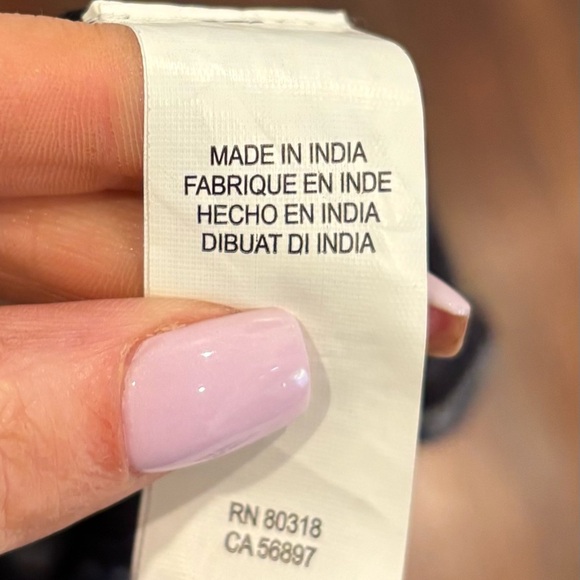 Lucky Brand Aztec Crochet Strap Maxi Dress With Tie Waist Tassels Sz medium - Picture 12 of 13